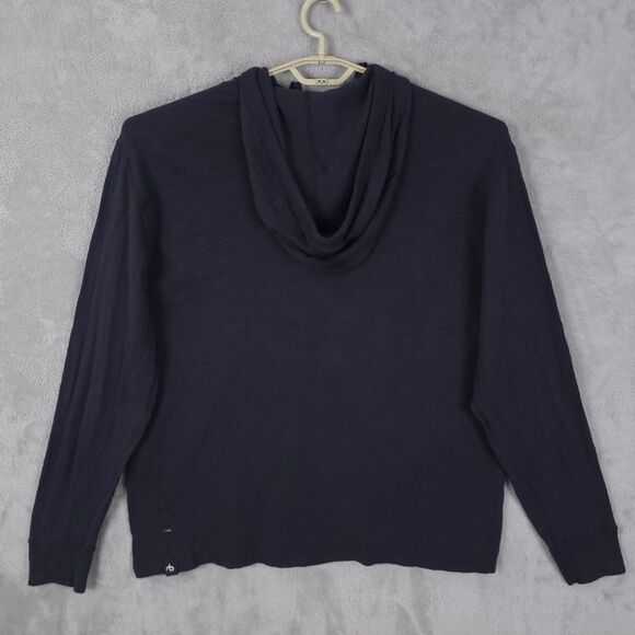 Rag And Bone Hoodie Mens Size XL Navy Preppy Lightweight Textured Thin Cotton - Picture 7 of 12